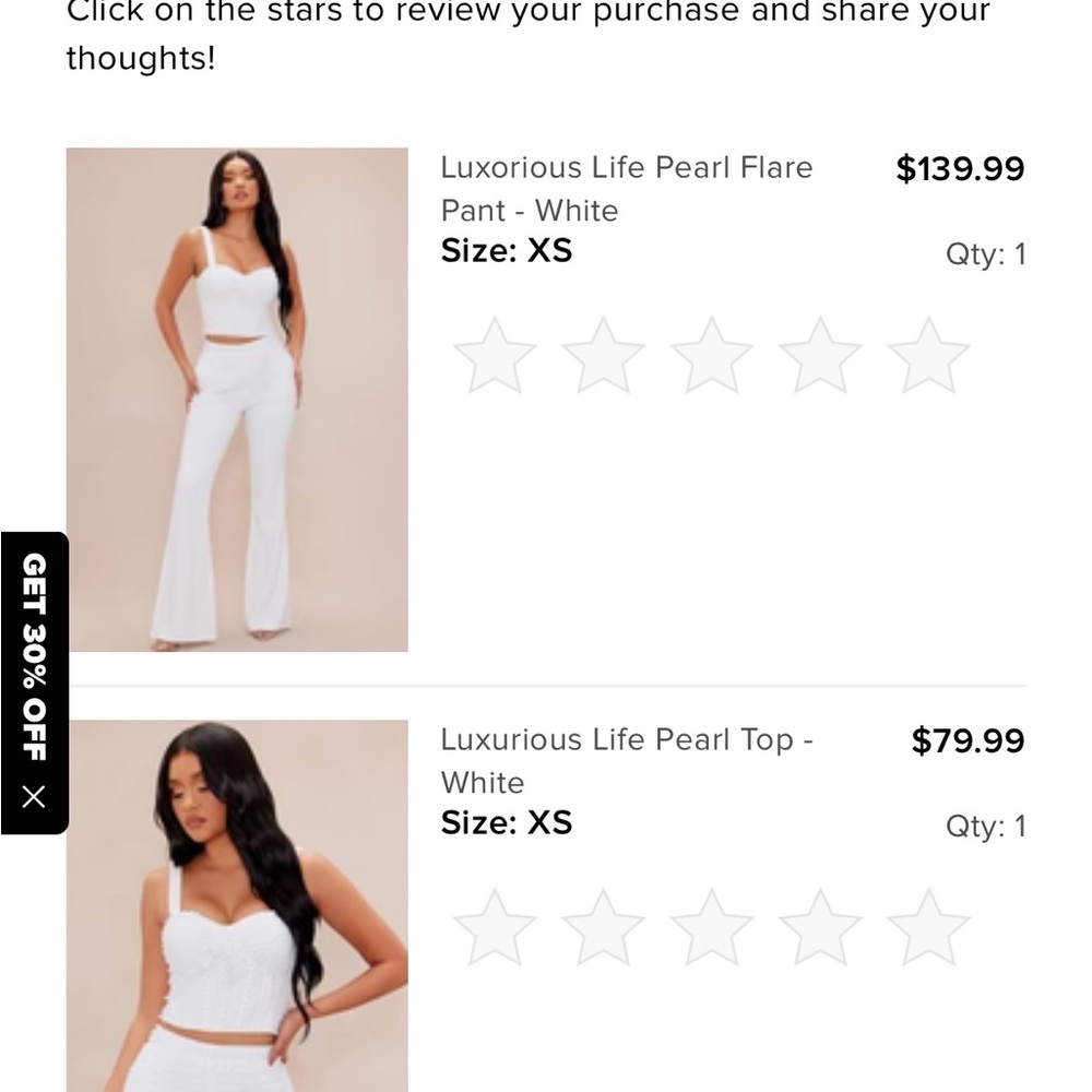 FASHION NOVA PEARL SET